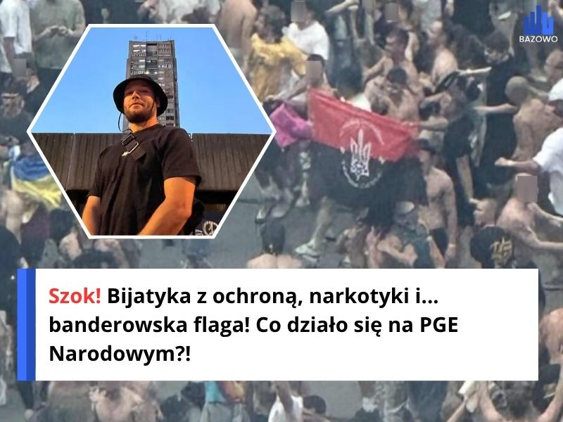 Szok! Bijatyka z ochroną, narkotyki i... banderowska flaga! Co działo się na PGE Narodowym?!